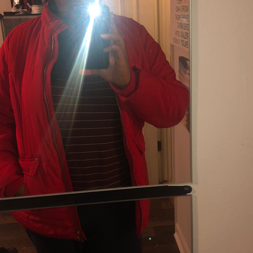 Red Puffer Jacket - image 4